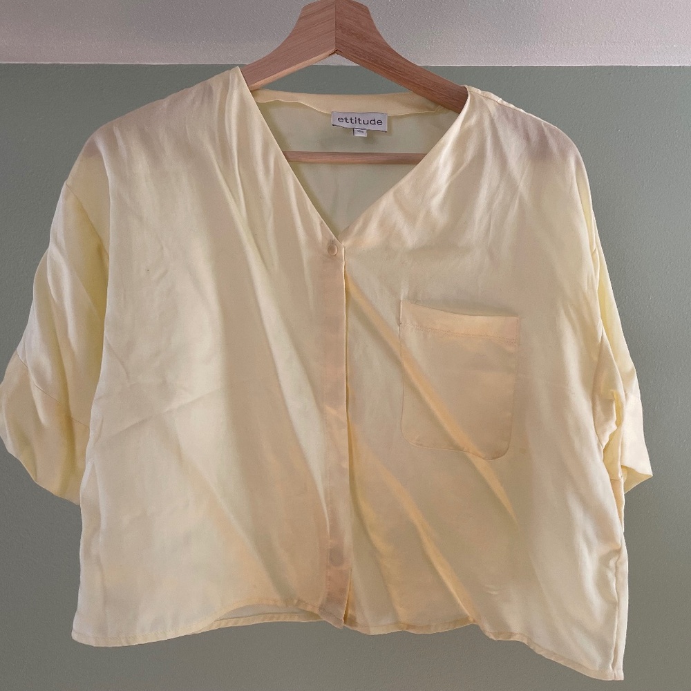 Ettitude Sateen Short Sleeve Shirt